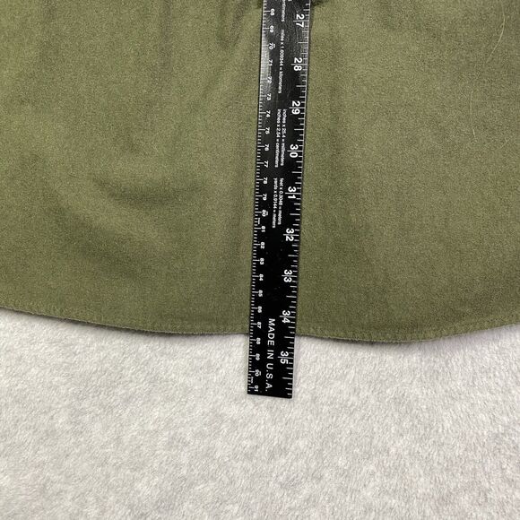 Woolrich Mens Sz 2XL Green Long Sleeve Button Down Graphic Deer Print Shirt - Picture 8 of 12